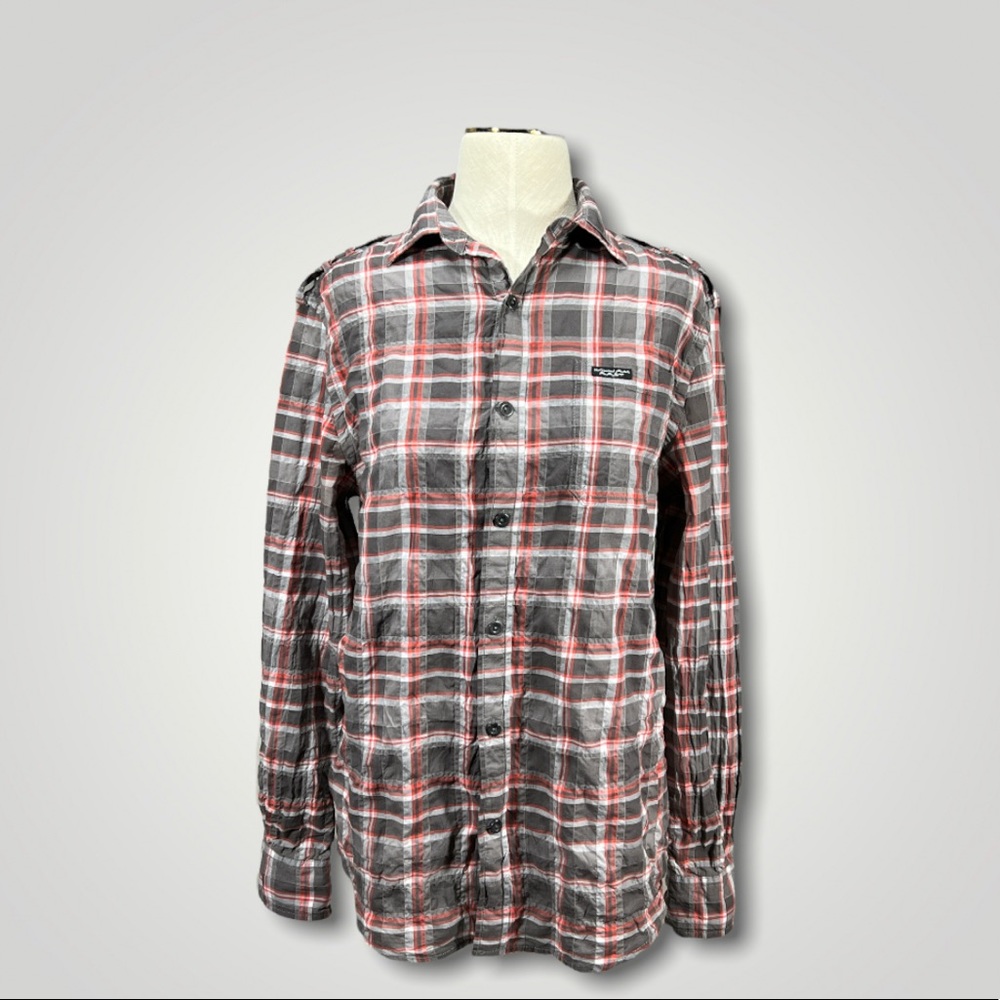 William Rast Plaid Long Sleeve Women's Shirt Small